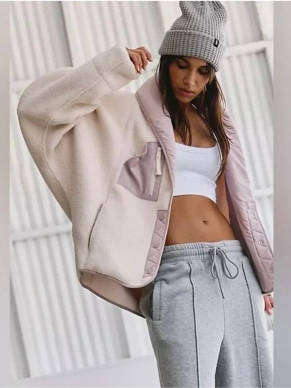 027 Free People Movement Hit The Slopes Jacket NWT Home Plate Combo Size Small - Picture 3 of 13